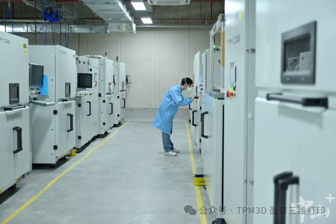 中山盈普的3D打印車間