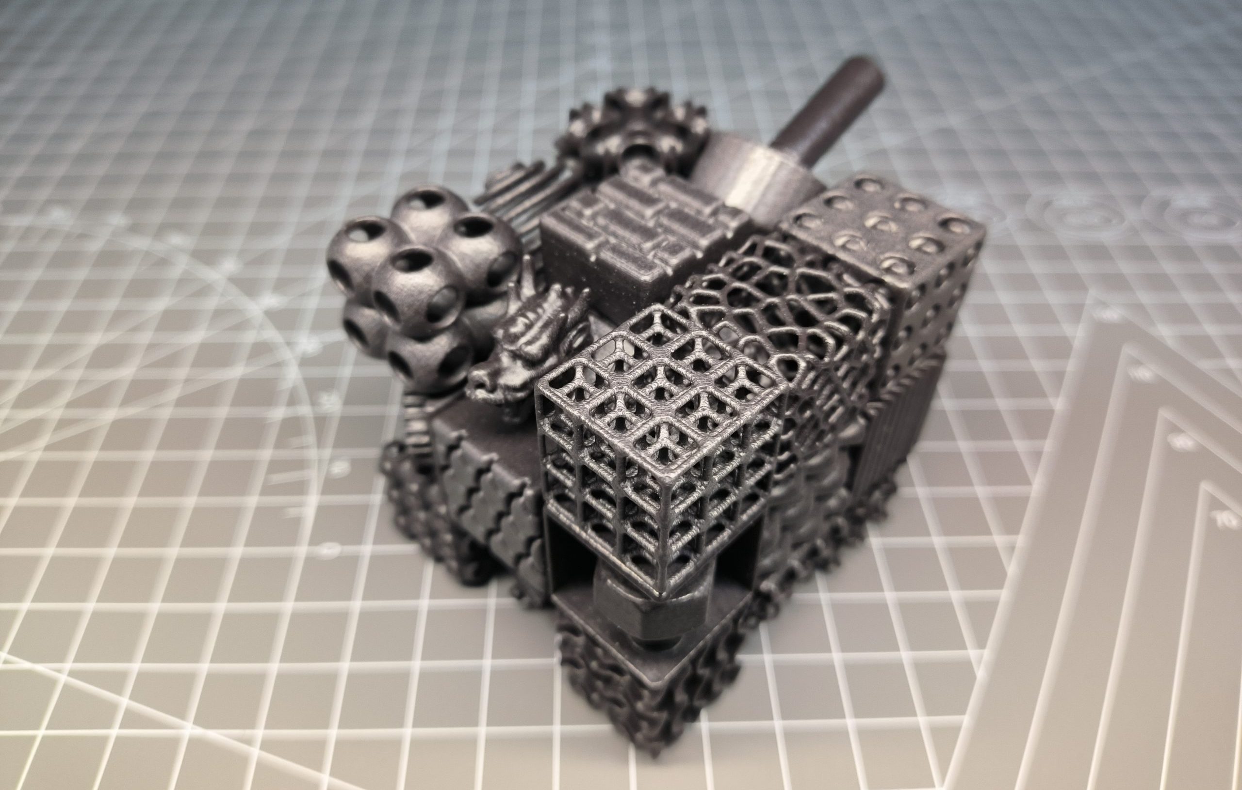 3D printed Rubik's Cube with Precimid1172Pro BLK